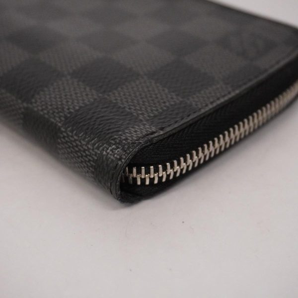 1240001036975 13 1 Louis Vuitton Wallet Zippy Vertical Black Gray