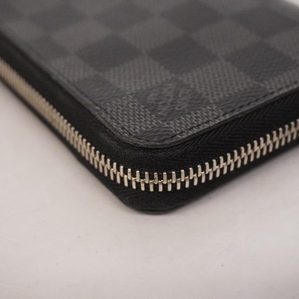 1240001036975 9 1 Louis Vuitton Wallet Zippy Vertical Black Gray