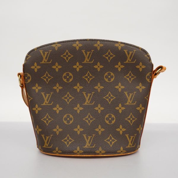 1240001037005 12 Louis Vuitton Shoulder Bag Monogram Drouot Brown