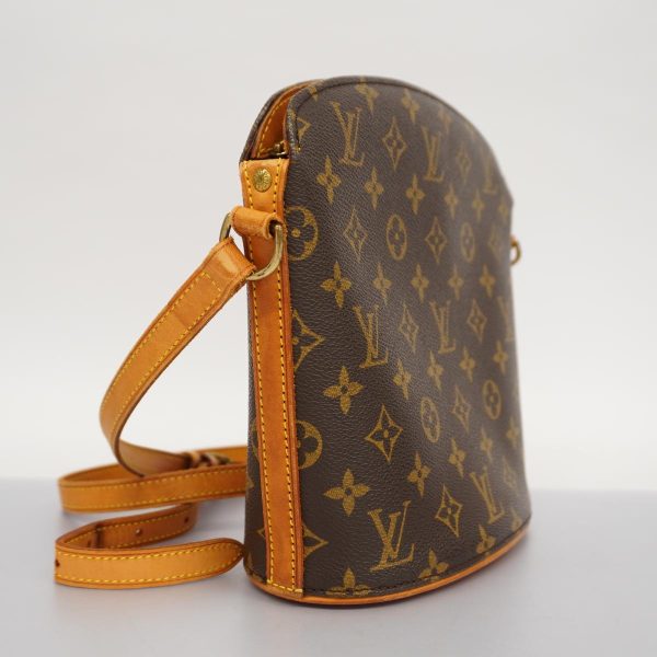 1240001037005 2 Louis Vuitton Shoulder Bag Monogram Drouot Brown