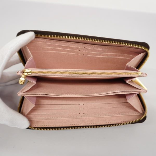 1240001037007 3 Louis Vuitton Zippy Wallet Ebene Rose Ballerine