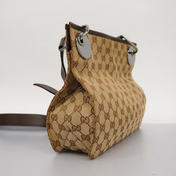 1240001037028 2 Gucci Shoulder Bag Strap GG Canvas Brown