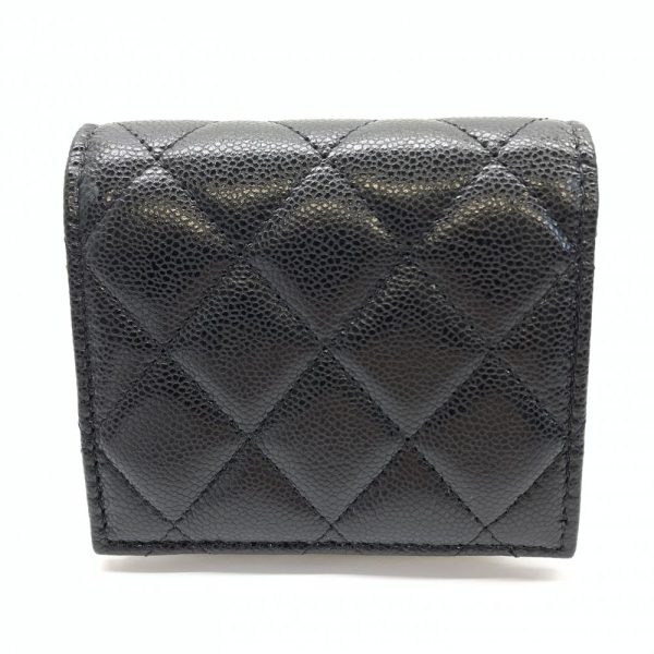 1240001037062 3 Chanel Timeless Classic Matelasse Caviar Skin Bifold Wallet Black