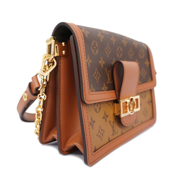 1240001037069 2 Louis Vuitton 2way Bag Reverse Dauphine MM Brown