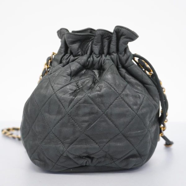 1240001037078 15 Chanel Matelasse Chain Shoulder Bag Black