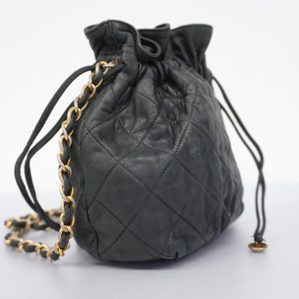 1240001037078 2 Chanel Matelasse Chain Shoulder Bag Black