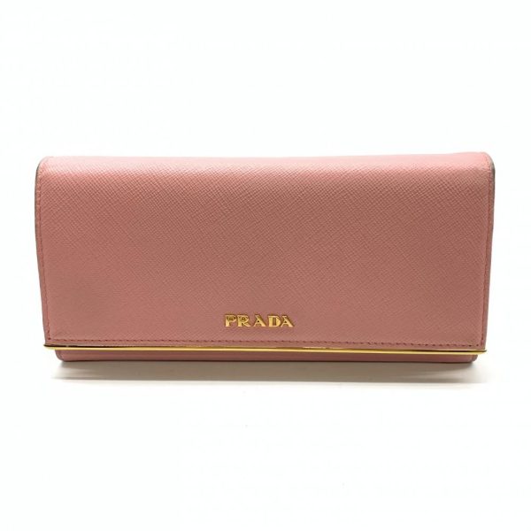 1240001037105 1 Prada Saffiano Long Wallet Pink