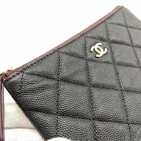 1240001037116 5 Chanel Matelasse Caviar Skin Mini Pouch Black