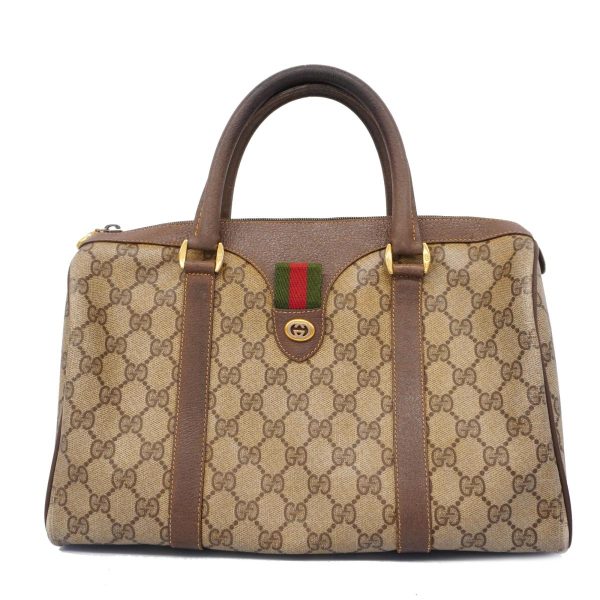 1240001037132 1 Gucci Handbag GG Supreme Sherry Line Brown