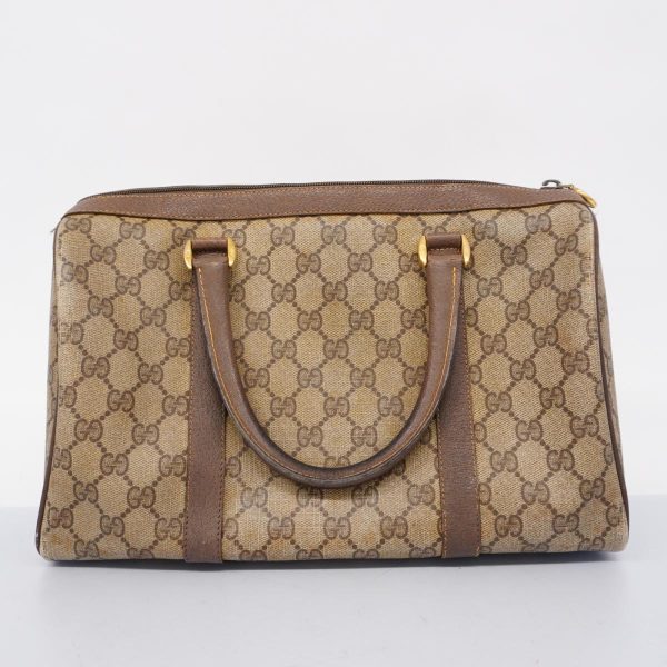 1240001037132 19 Gucci Handbag GG Supreme Sherry Line Brown