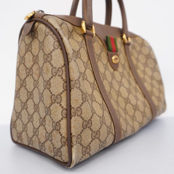 1240001037132 2 Gucci Handbag GG Supreme Sherry Line Brown