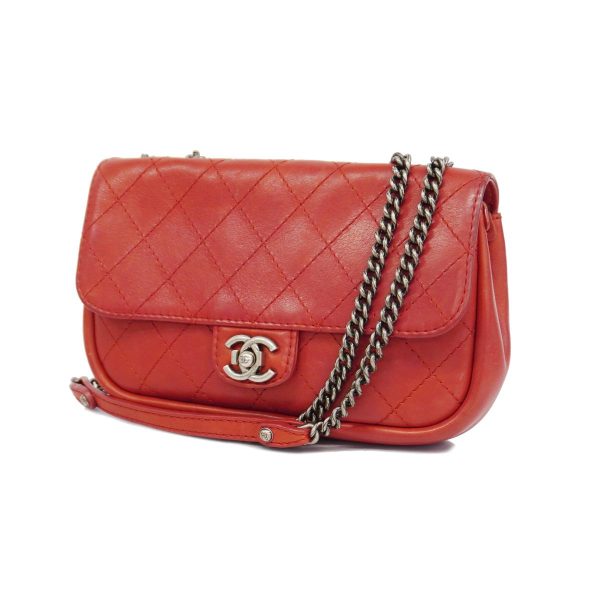 1240001037140 1 Chanel Shoulder Bag Boy W Chain Leather Red