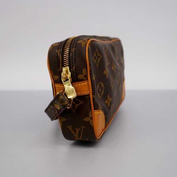 1240001037165 2 Louis Vuitton Clutch Bag Marly Dragonne PM Brown