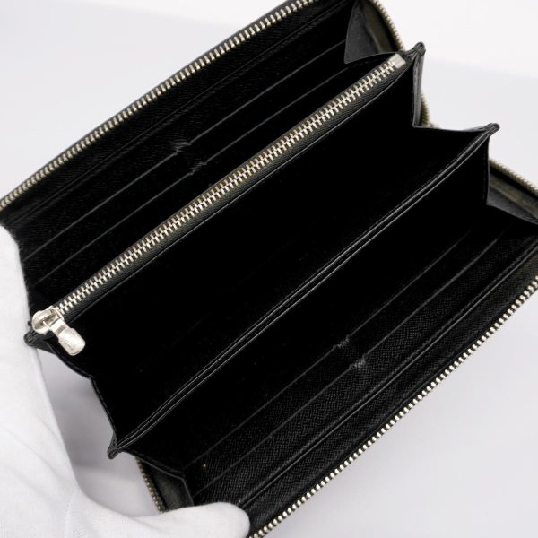 1240001037167 4 Louis Vuitton Long Wallet Epi Zippy Wallet Noir