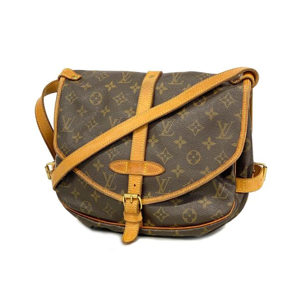 1240001037171 1 Louis Vuitton Shoulder Monogram Saumur 30 Brown