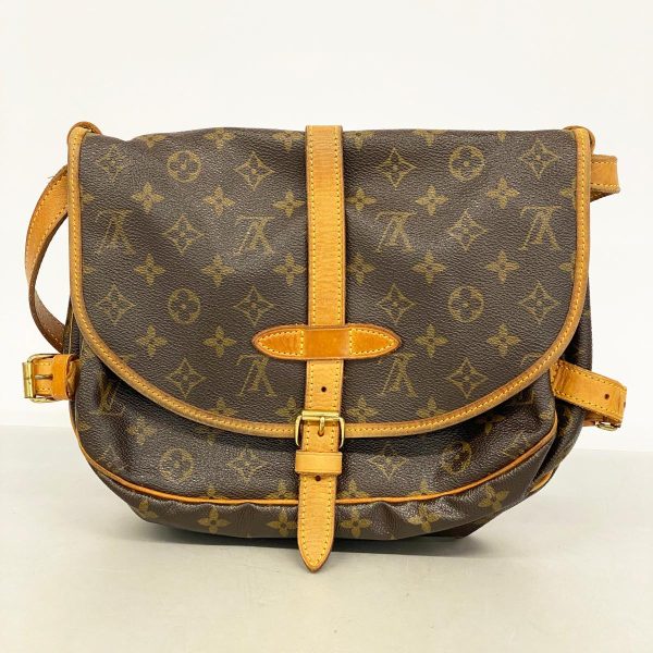 1240001037171 16 Louis Vuitton Shoulder Monogram Saumur 30 Brown