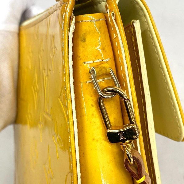 1240001037175 8 Louis Vuitton Shoulder Bag Vernis Mott Lime Yellow