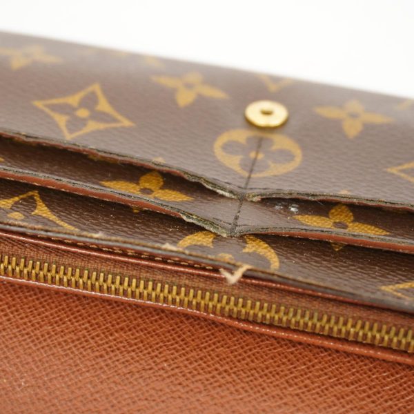 1240001037180 6 Louis Vuitton Long Wallet Portefeuille Sara Brown