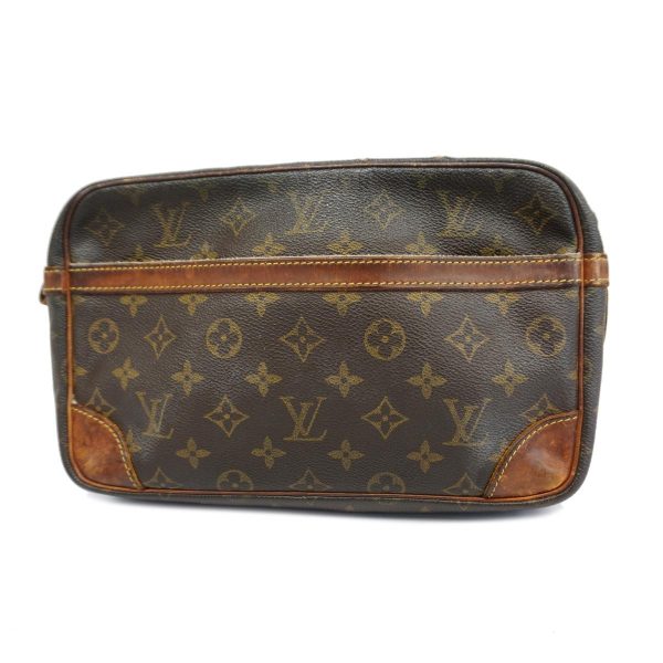 1240001037204 1 Louis Vuitton Clutch Bag Compiegne 28 Brown