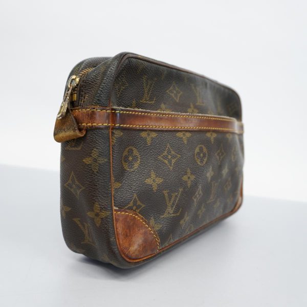 1240001037204 2 Louis Vuitton Clutch Bag Compiegne 28 Brown