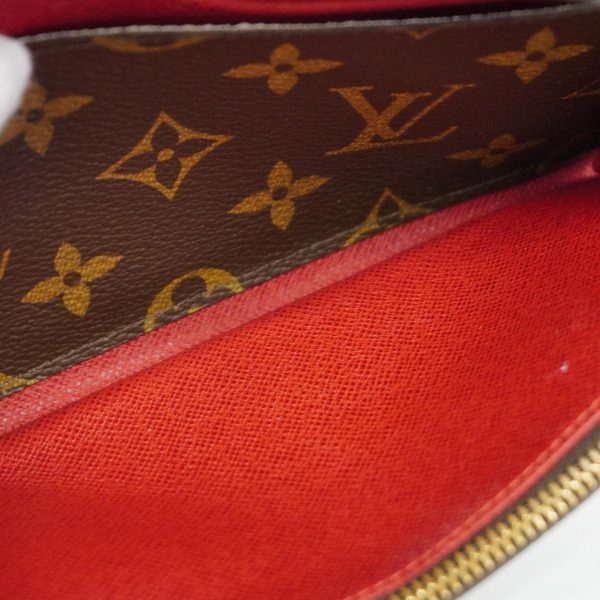 1240001037212 13 Louis Vuitton Long Wallet Portefeuille Brown Rouge