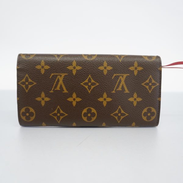 1240001037212 14 Louis Vuitton Long Wallet Portefeuille Brown Rouge