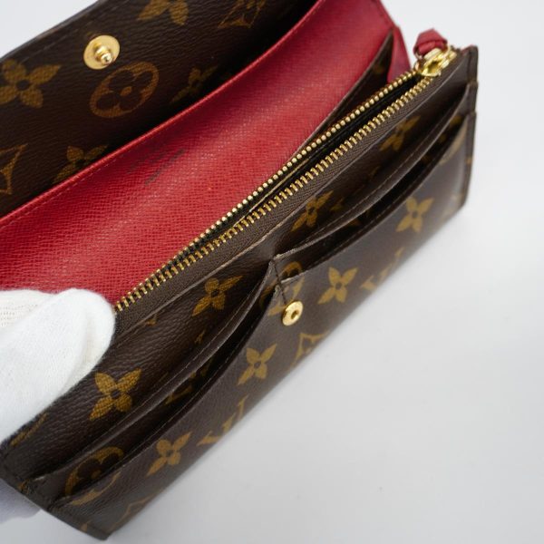 1240001037212 8 Louis Vuitton Long Wallet Portefeuille Brown Rouge