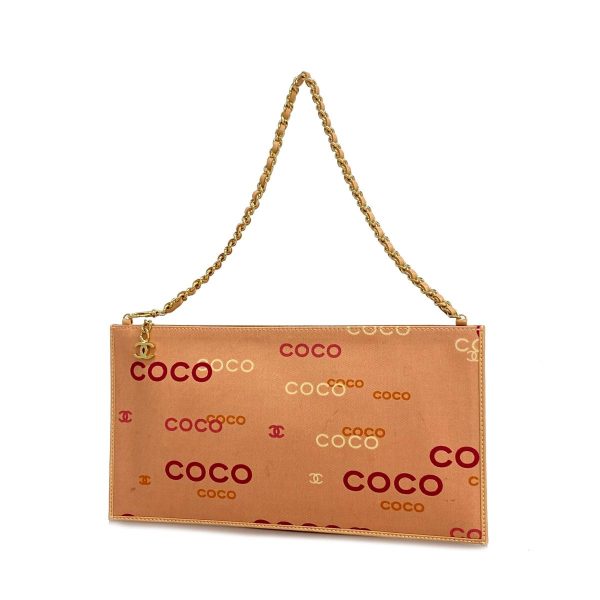 1240001037221 1 1 Chanel Pouch Coco Chain Shoulder Salmon Pink