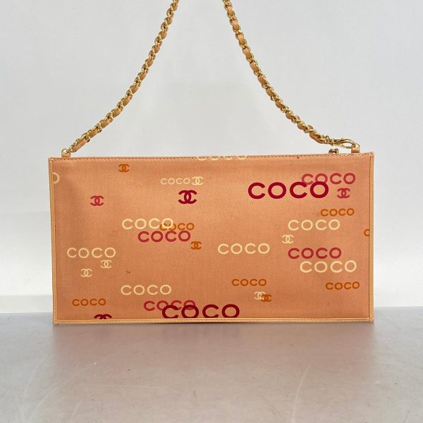 1240001037221 13 1 Chanel Pouch Coco Chain Shoulder Salmon Pink