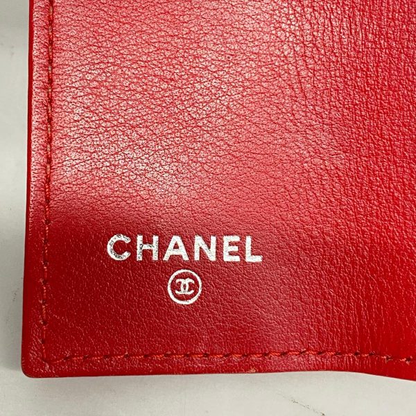 1240001037223 4 Chanel Key Case Caviar Skin Red Silver Hardware