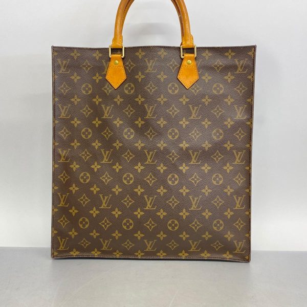 1240001037284 14 Louis Vuitton Handbag Monogram Sac Pla Brown