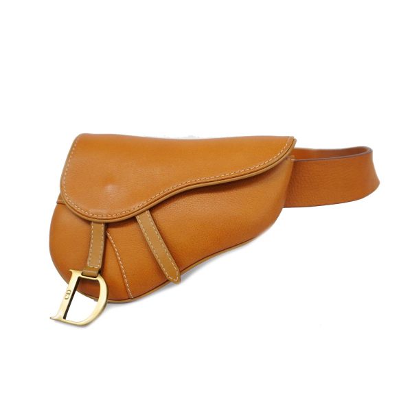 1240001037286 1 Christian Dior Saddle Leather Waist Bag Brown