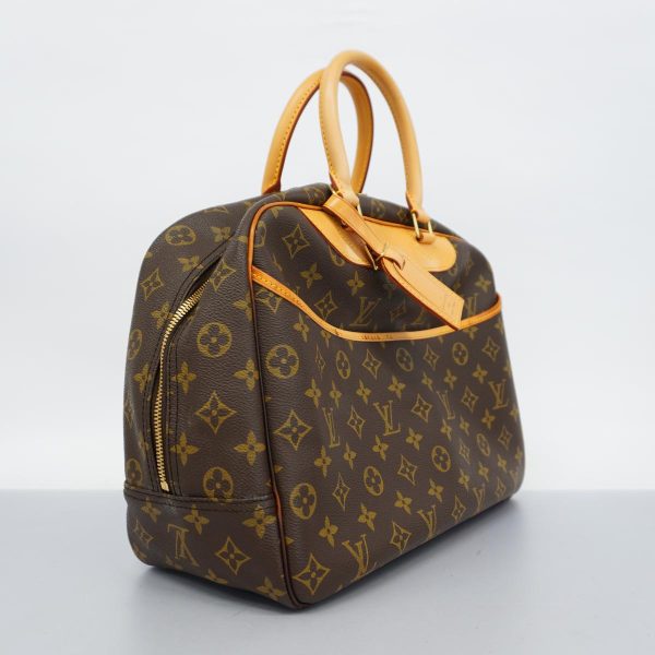 1240001037313 2 Louis Vuitton Handbag Monogram Deauville Brown