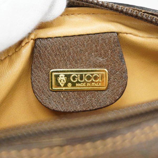 1240001037321 5 Gucci GG Supreme Sherry Line Shoulder Bag Brown