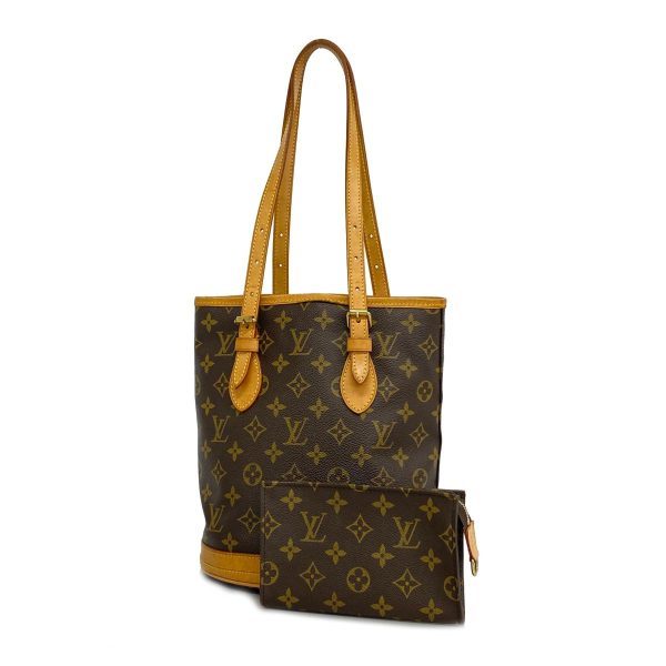 1240001037350 1 Louis Vuitton Tote Bag Monogram Bucket PM Brown