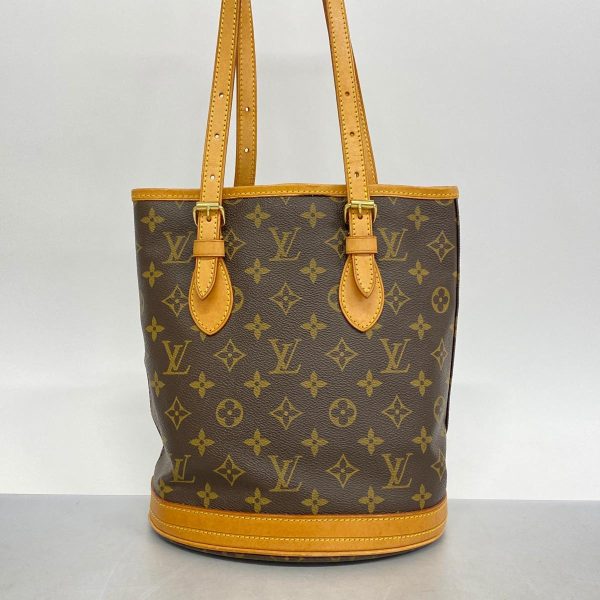 1240001037350 10 Louis Vuitton Tote Bag Monogram Bucket PM Brown