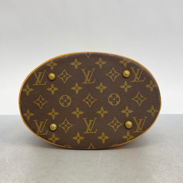 1240001037350 3 Louis Vuitton Tote Bag Monogram Bucket PM Brown