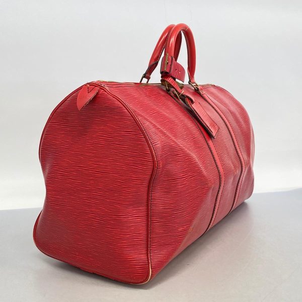 1240001037376 2 Louis Vuitton Boston Bag Keepall 50 Castilian Red