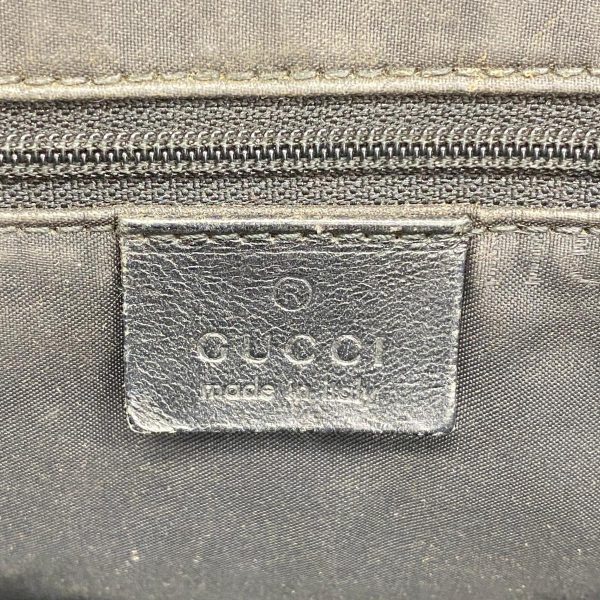 1240001037394 5 Gucci Handbag GG Canvas Black Silver Hardware