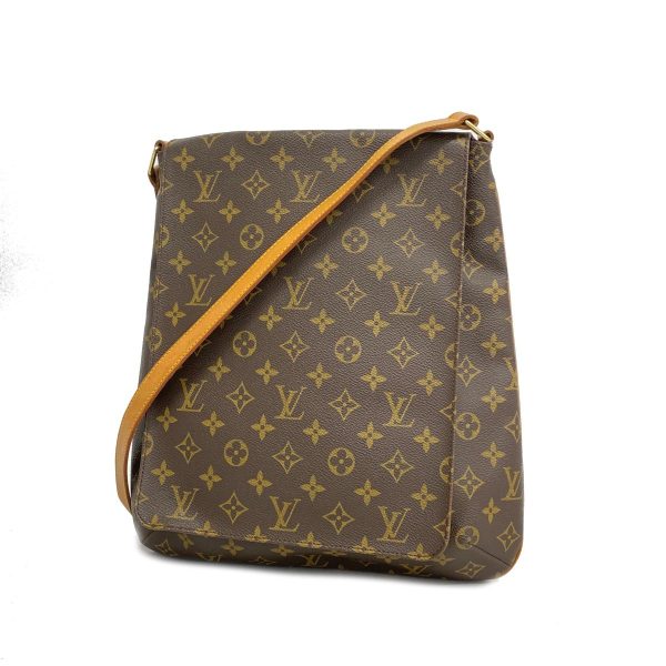 1240001037399 1 Louis Vuitton Shoulder Bag Monogram Musette Brown