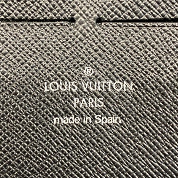 1240001037414 5 Louis Vuitton Long Wallet Zippy NM Black Gray