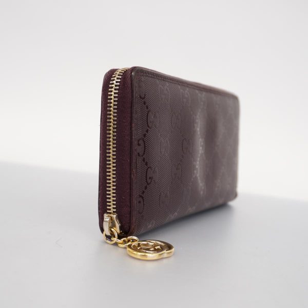 1240001037429 2 Gucci Long Wallet GG Impleme Purple Gold Hardware