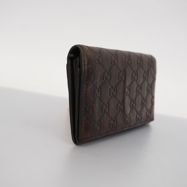 1240001037430 2 Gucci Long Wallet Guccisima Leather Brown