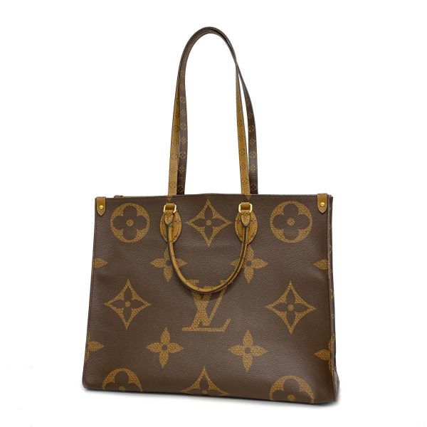 1240001037459 1 1 Louis Vuitton 2way Bag Reverse On The Go GM Brown