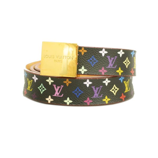 1240001037474 1 Louis Vuitton Belt Monogram Centur Carre Noir