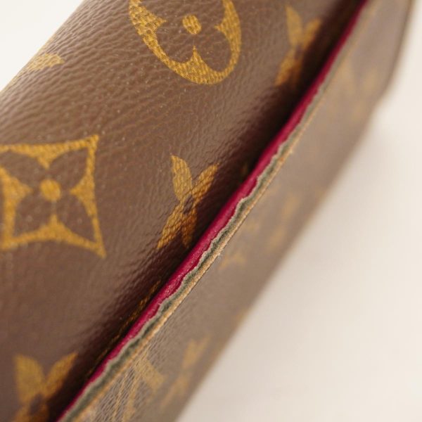 1240001037479 9 Louis Vuitton Long Wallet Sara Brown Fuchsia