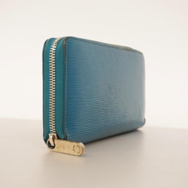 1240001037482 2 1 Louis Vuitton Long Wallet Epi Zippy Cyan