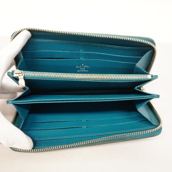 1240001037482 4 1 Louis Vuitton Long Wallet Epi Zippy Cyan