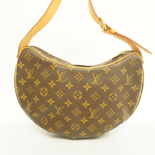 1240001037544 11 Louis Vuitton Handbag Monogram Croissant MM Brown