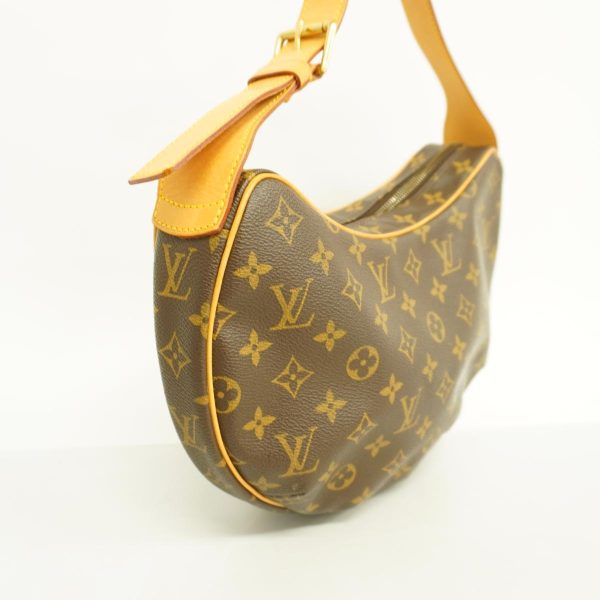 1240001037544 2 Louis Vuitton Handbag Monogram Croissant MM Brown